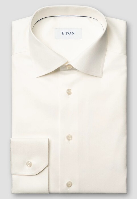 Eton Signature Twill Uni Cutaway Overhemd Off White