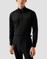 Eton Signature Twill Uni French Cuff Hidden Button Placket Overhemd Zwart