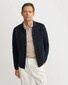 Eton Silk Cotton Open Collar Fine Knit Pattern Polo Beige