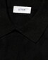 Eton Silk Cotton Open Collar Fine Knit Pattern Polo Zwart