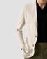 Eton Silk Cotton Open Collar Fine Knit Pattern Polo Zwart