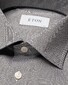 Eton Slim Cutaway Pinpoint Oxford Overhemd Zwart