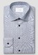 Eton Soft Cotton Tencel Stripe Pattern Overhemd Donker Blauw