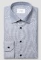 Eton Soft Cotton Tencel Stripe Pattern Overhemd Donker Blauw