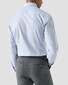 Eton Soft Cotton Tencel Stripe Pattern Overhemd Licht Blauw