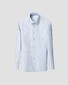 Eton Soft Cotton Tencel Stripe Pattern Overhemd Licht Blauw