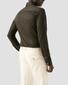 Eton Soft Merino Tencel Natural Stretch Mother of Pearl Buttons Overhemd Donker Groen