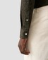 Eton Soft Merino Tencel Natural Stretch Mother of Pearl Buttons Overhemd Donker Groen