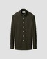 Eton Soft Merino Tencel Natural Stretch Mother of Pearl Buttons Overhemd Donker Groen