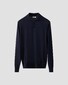 Eton Soft Touch Natural Stretch Fine Knit Cotton Cashmere Trui Navy