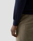 Eton Soft Touch Natural Stretch Fine Knit Cotton Cashmere Trui Navy