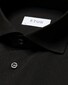 Eton Soft Uni Four-Way Stretch Overhemd Zwart