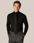 Eton Soft Uni Four-Way Stretch Overhemd Zwart