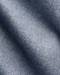 Eton Solid Color Double-Twisted Yarn Cotton Flanel Overhemd Blauw