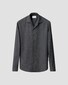Eton Solid Color Double-Twisted Yarn Soft Brushed Cotton Flanel Overhemd Donker Blauw