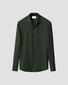 Eton Solid Color Double-Twisted Yarn Soft Brushed Cotton Flanel Overhemd Donker Groen