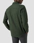 Eton Solid Color Double-Twisted Yarn Soft Brushed Cotton Flanel Overhemd Donker Groen