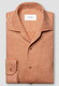 Eton Solid Color Double-Twisted Yarn Soft Brushed Cotton Flanel Overhemd Oranje
