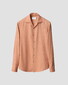 Eton Solid Color Double-Twisted Yarn Soft Brushed Cotton Flanel Overhemd Oranje