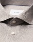 Eton Solid Color Filo di Scozia Cotton Jersey Jacquard Knit Overhemd Beige