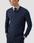 Eton Solid Color Filo di Scozia Cotton Jersey Jacquard Knit Overhemd Beige