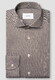 Eton Solid Color Filo di Scozia Cotton Jersey Jacquard Knit Overhemd Bruin