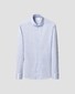 Eton Solid Color Filo di Scozia Cotton Jersey Jacquard Knit Overhemd Licht Blauw
