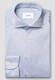 Eton Solid Color Filo di Scozia Cotton Jersey Jacquard Knit Overhemd Licht Blauw