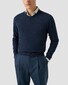 Eton Solid Color Filo di Scozia Cotton Jersey Jacquard Knit Overhemd Licht Groen