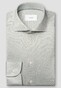 Eton Solid Color Filo di Scozia Cotton Jersey Jacquard Knit Overhemd Licht Groen