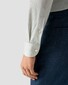 Eton Solid Color Filo di Scozia Cotton Jersey Jacquard Knit Overhemd Licht Groen