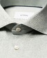 Eton Solid Color Filo di Scozia Cotton Jersey Jacquard Knit Overhemd Licht Groen
