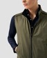 Eton Solid Color Filo di Scozia Cotton Jersey Jacquard Knit Overhemd Navy