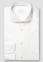Eton Solid Color Filo di Scozia Cotton Jersey Jacquard Knit Overhemd Wit