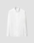 Eton Solid Color Filo di Scozia Cotton Jersey Jacquard Knit Overhemd Wit