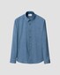 Eton Solid Color Lightweight Denim Stretch Overhemd Blauw