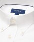 Eton Solid Color Subtle Texture Royal Oxford Button Down Overhemd Wit