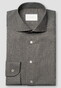 Eton Solid Color Ultra Soft Super 120s Merino Wool Overhemd Donker Grijs