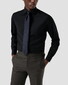 Eton Solid Color Ultra Soft Super 120s Merino Wool Overhemd Navy