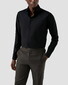 Eton Solid Color Ultra Soft Super 120s Merino Wool Overhemd Navy
