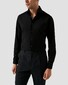 Eton Solid Color Ultra Soft Super 120s Merino Wool Overhemd Zwart