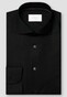 Eton Solid Color Ultra Soft Super 120s Merino Wool Overhemd Zwart