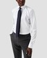 Eton Solid Luxury Signature Twill Extra Long Sleeve Overhemd Wit