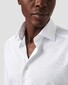 Eton Solid Luxury Signature Twill Extra Long Sleeve Overhemd Wit