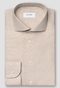 Eton Solid Signature Oxford Overhemd Beige