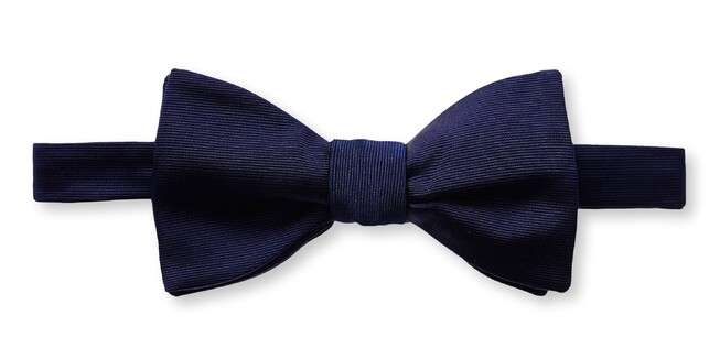 Eton Strikje Donker Blauw Melange