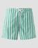 Eton Stripe Drawstring Rear Zip Pocket Swim Short Groen