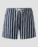 Eton Stripe Drawstring Rear Zip Pocket Swim Short Navy