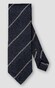 Eton Striped Grenadine Silk Stropdas Navy