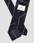 Eton Striped Grenadine Silk Stropdas Navy